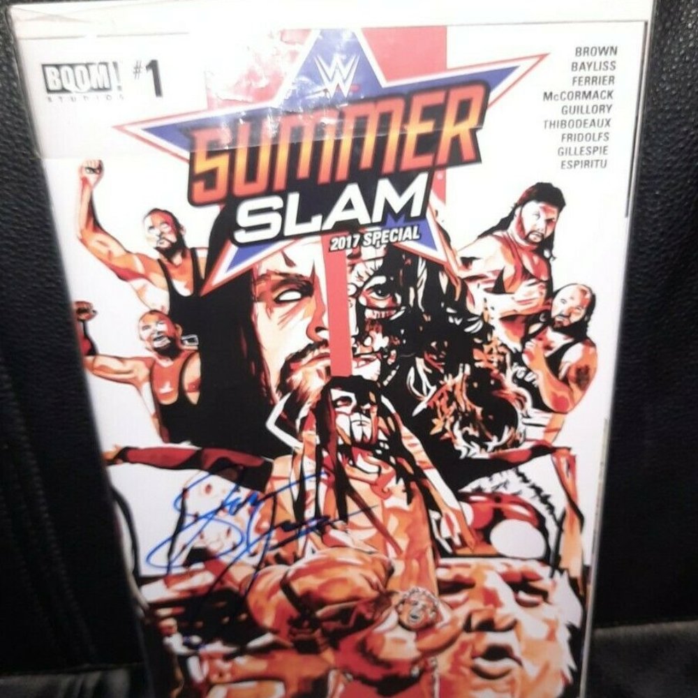 WWE SUMMERSLAM (2017 Series) #1 Comic Book SIGNED
